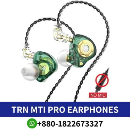 Best TRN MT1 Pro Dynamic in-ear earphones with 22Ω impedance, 106dB sensitivity, and wide 20-20000Hz frequency response range shop near me