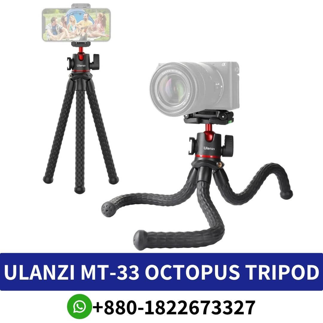Best ULANZI MT-33 Octopus Tripod Price in Bangladesh-Octopus Tripod Price in BD-camera & mobile tripod shop in Bangladesh- camera stand
