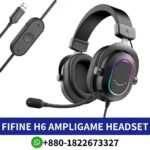 Best _FIFINE H6_ USB headset with 50mm dynamic driver, omnidirectional microphone, and 16-bit_24-bit support._ FIFINE H6 Headset price in Bd