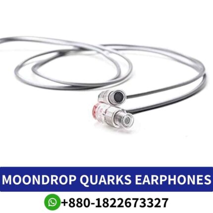 Best _MOONDROP Quarks_ Compact earphones with 6mm dynamic driver, natural tonality, and noise isolation._Quarks-Dynamic-Earphones shop in bd