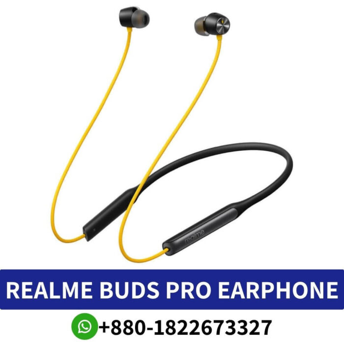 Best _REALME Buds Wireless Pro_ Dynamic sound, active noise cancellation, wireless connectivity, long battery life._Realme Earphone Pro shop in BD