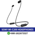 Best _SONY WI-C200_ Wireless earphones with rich sound, comfortable design, long battery life, and convenient Bluetooth connectivity for everyday use
