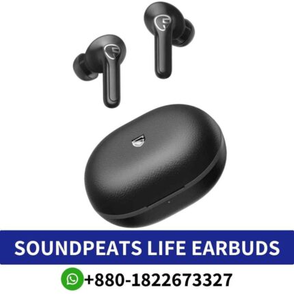 Best _SOUNDPEATS Life wireless earbuds_ Bluetooth 5.2, touch controls, long battery life, and waterproof design._soundpeats life wireless earbuds in bd