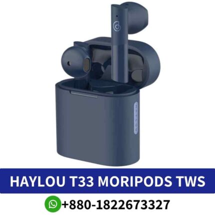 Best_HAYLOU T33 earbuds_ True wireless earbuds with Bluetooth 5.2, Type-C charging, and long battery life._T33-Moripods-Tws-Earbuds Shop in Bd