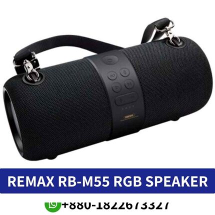 Best_Remax RB-M55_ V4.2 Bluetooth speaker, 100Hz-20kHz response, 7W_2 power, 3600mAh battery, compact design, quick charging._ shop near me