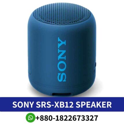 Best_SONY SRS-XB12_ Portable Bluetooth speaker with waterproof design, full-range audio, mp3 playback._srs xb12-portable-speaker shop in bd