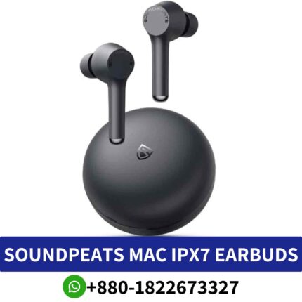 Best_SoundPEATS IPX7_ Waterproof Bluetooth earbuds superior sound, touch control, USB-C charging, and 60-hour playtime._ipx7 earbuds Shop in Bd
