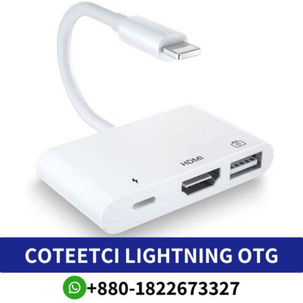 COTEetCI Lightning OTG HDMI 3in1 Adapter with USB Camera Port Price In Bangladesh, COTEetCI Lightning OTG HDMI 3in1 Adapter Price in BD, COTEetCI Lightning OTG HDMI 3in1 Adapter, COTEetCI Lightning OTG HDMI 3in1 Price in BD, COTEetCI Lightning OTG HDMI 3in1 Adapter with USB Camera Port Port Price In Bangladesh,