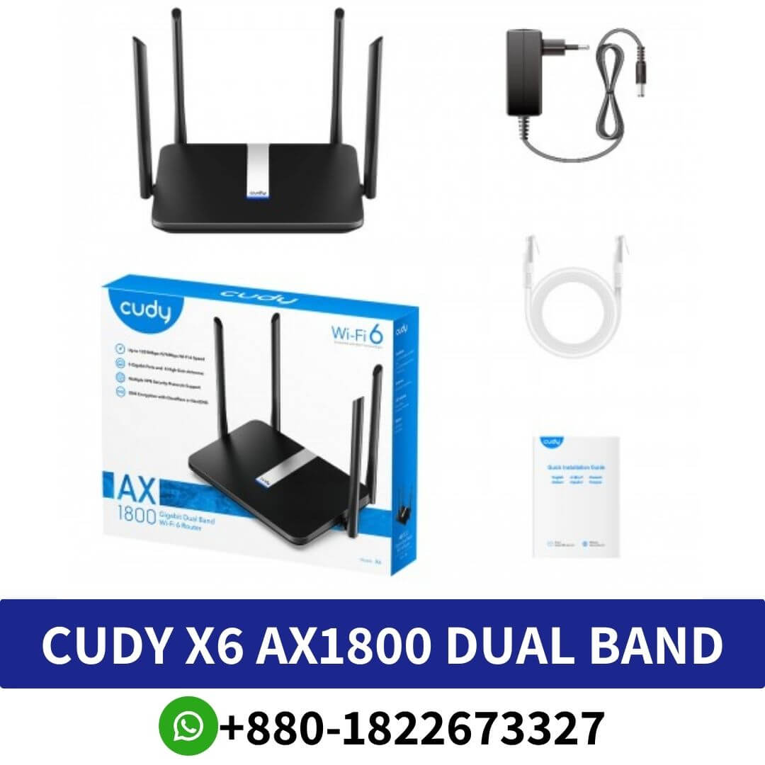 Cudy X6 AX1800 1800mbps Dual Band Smart Wi-Fi 6 Router Price In Bangladesh 2024, cudy x6 ax1800 price in bd,cudy x6 openwrt, AX1800 Gigabit Wi-Fi 6 Mesh Router, Model: X6, Cudy X6 AX1800 Mbps Gigabit Dual-Band Wi-Fi 6 Router, Cudy X6 AX1800 1800mbps Dual Band Wi-Fi 6, Cudy X6 AX1800 Dual Band Smart Wi-Fi, Cudy X6 AX1800 Dual Band ,