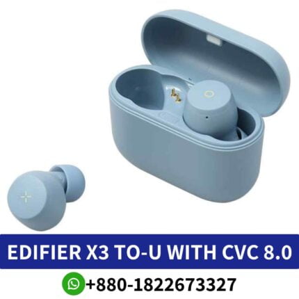 Edifier X3_ True wireless earbuds Wireless Earbuds With CVC 8.0 waterproof design, and dynamic sound quality. edifier x3 Earphones shop in Bd