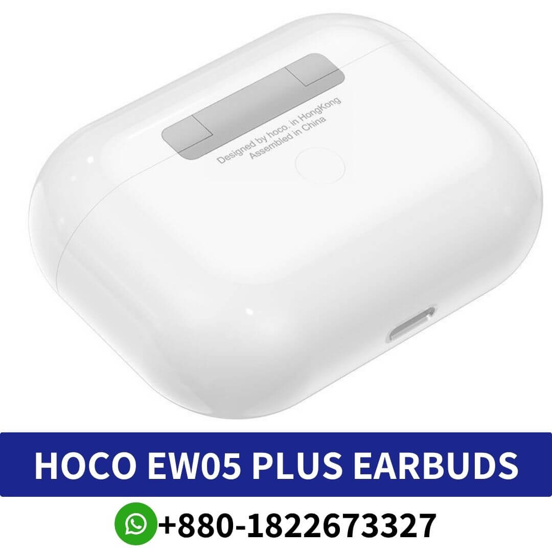 HOCO EW05 Plus_ Active noise-canceling wireless earbuds with waterproofing, compact design, and long battery life.wireless-earbuds shop in bd (2)