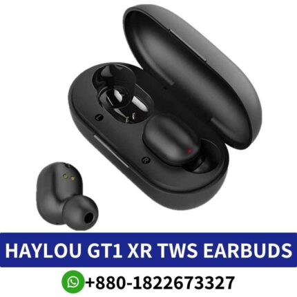 Haylou GT1-XR_ V5.0 Bluetooth earphones with 36hr battery, touch control, APX+AAC sound._GT1-TWS-Wireless-Bluetooth-Earbuds shop in Bd