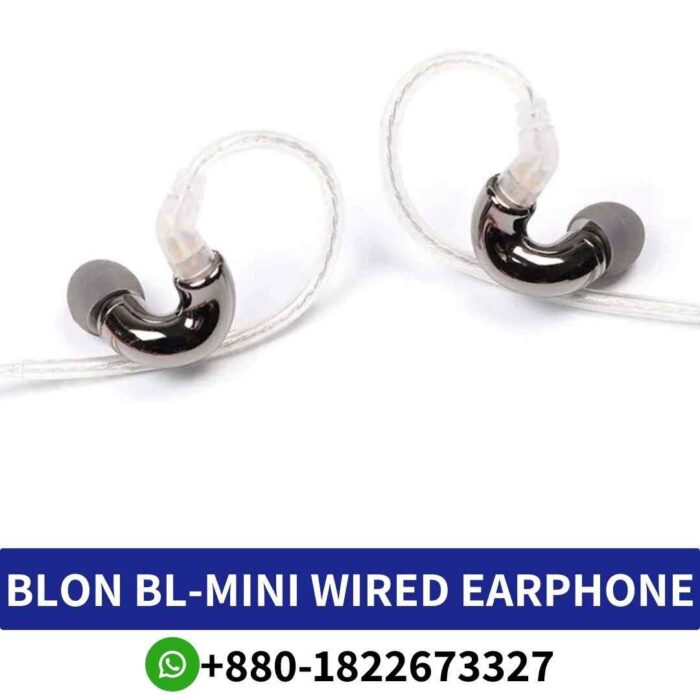 Hoco ES64_ Bluetooth headset with microphone, 30-hour battery life, and sleek black design. wired earphones mic shop in Bangladesh