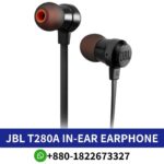JBL T280A Headphones Deliver Balanced Sound with A Frequency Response of 20 Hz - 22KHz. JBL T280A Earphone shop in Bangladesh