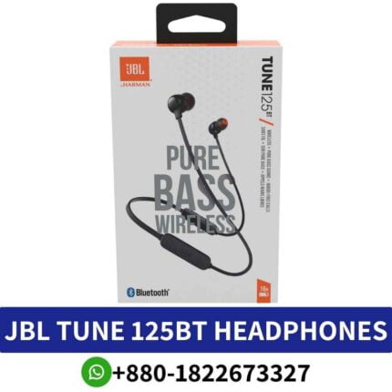 JBL TUNE 125BT_ Wireless earbuds with pure bass sound, comfortable fit, and Bluetooth connectivity._JBL TUNE 125BT headphone shop near me