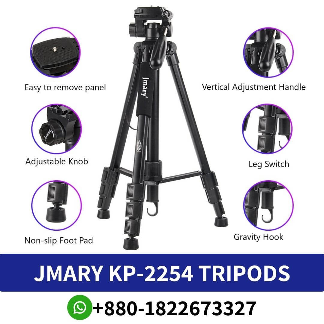 JMARY KP-2254 Camera Tripod Price in Bangladesh-dslr camera tripod price in Bangladesh-Professional Tripods Stand in shop near me
