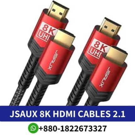 JSAUX HDMI TO HDMI 2.1 8K Cable 2 Meter/3 Meter Pricen In Bangladesh, JSAUX HDMI TO HDMI 2.1 8K Cable 2 Meter/3 Meter, JSAUX HDMI TO HDMI 2.1 8K , jsaux 8k hdmi cables 2.1, jsaux hdmi 2.1 cable review,