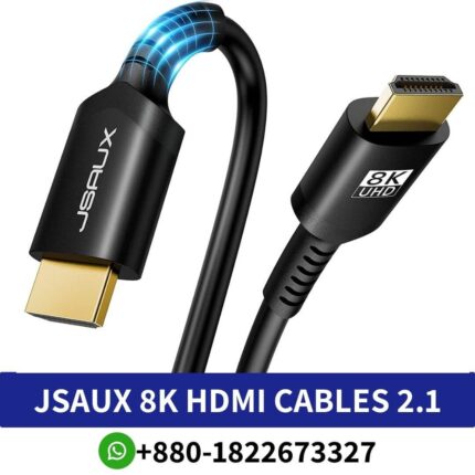 JSAUX HDMI TO HDMI 2.1 8K Cable 2 Meter/3 Meter Pricen In Bangladesh, JSAUX HDMI TO HDMI 2.1 8K Cable 2 Meter/3 Meter, JSAUX HDMI TO HDMI 2.1 8K , jsaux 8k hdmi cables 2.1, jsaux hdmi 2.1 cable review,