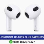 Joyroom JR-T03S Plus_ IPX-5 waterproof, Bluetooth 5.1, 6-hour playtime, 30-hour total with charging case. JR-T03S wireless-earbuds shop in BD (2)