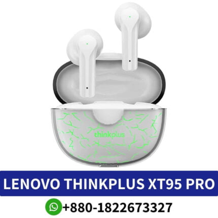 LENOVO Thinkplus XT95 Pro_ Bluetooth 5.1, 13mm drivers, 4-hour playtime, lightweight design, versatile options._Thinkplus Xt95 Pro Shop in BD