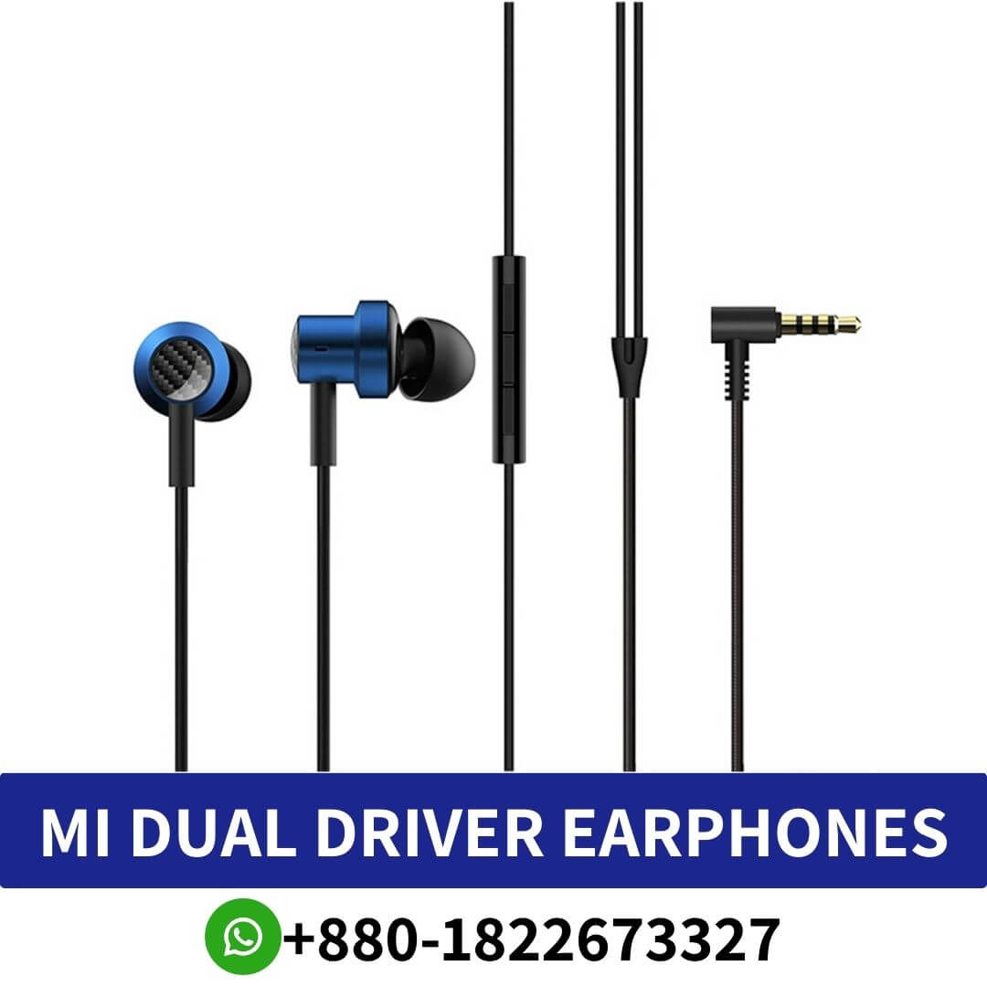 MI Dual Driver In-Ear Earphones Price in Bangladesh-XIAOMI Earphones price shop in Bangladesh-MI earphones shop near me