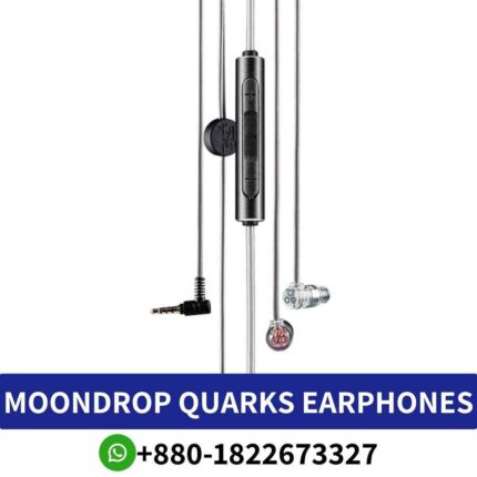 MOONDROP Quarks_ Compact earphones with 6mm dynamic driver, natural tonality, and noise isolation._Quarks-Dynamic-Earphones shop in bd