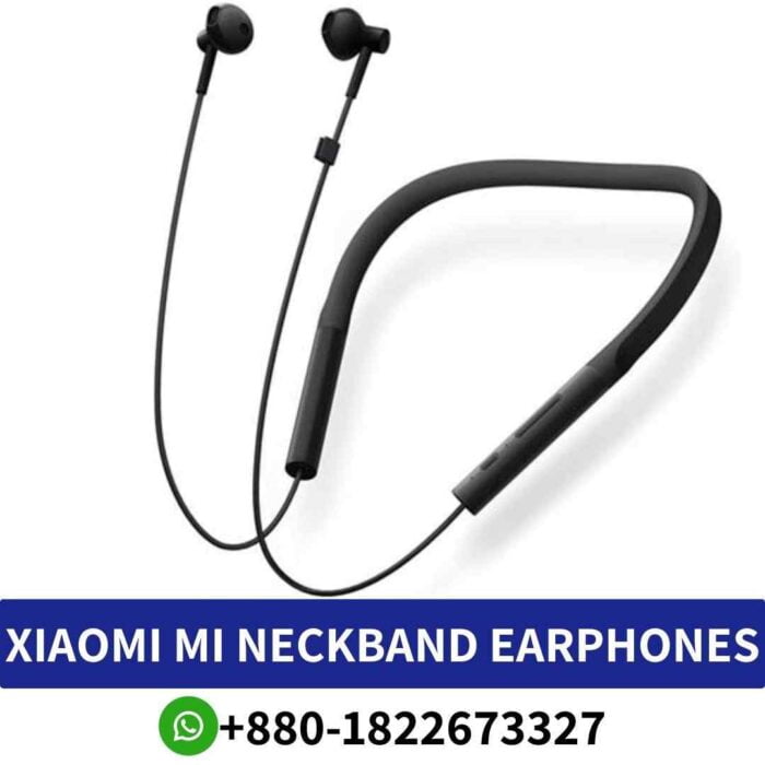 Neckband_ Xiaomi Bluetooth Collar Earphones Offer Dynamic Sound And Wireless Convenience For Everyday Use._ Xiaomi Earphones Shop In Bd