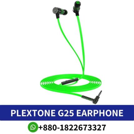 Plextone G25_ In-ear headphones for gaming and sports, durable ABS and metal construction._PLEXTONE G25 Headphone shop near me (2)