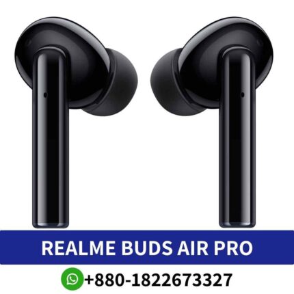 REALME Buds Air Pro True wireless earbuds with deep bass, sweat-proof design, and 25-hour battery life. Realme Buds Air Pro rma210 shop in BD