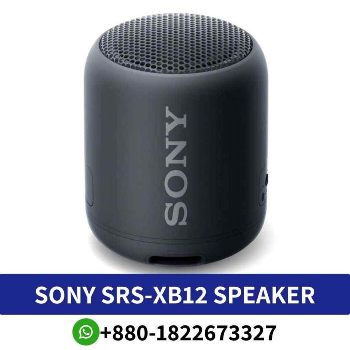 SONY SRS-XB12_ Portable Bluetooth speaker with waterproof design, full-range audio, mp3 playback._srs xb12-portable-speaker shop in bd