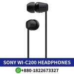 SONY WI-C200_ Wireless earphones with rich sound, comfortable design, long battery life, and convenient Bluetooth connectivity for everyday use
