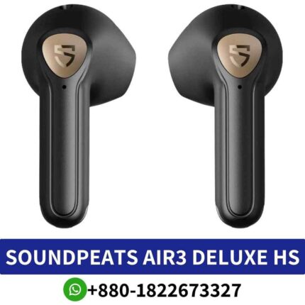 SOUNDPEATS AIR3 deluxe hs Hi-Res Audio certified earbuds with LDAC codec, 14.2mm driver, four mics, in-ear detection, and 20-hour playtime