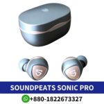 SOUNDPEATS Sonic Pro_ Bluetooth 5.2, QCC3040 chipset, 15-hour playback, high-quality audio, comfortable fit. Sonic Pro-Earbuds Shop in Bd