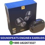SoundPEATS earbuds Advanced with powerful sound and long-lasting battery for immersive listening. Engine4 earbuds shop in Bangladesh