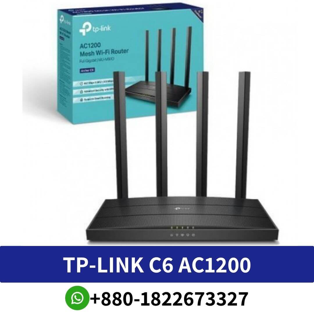 TP-Link Archer C6 AC1200 Gigabit Router Price In Bangladesh , TP-Link Archer C6 V4.0 Network Router Price in BD, tp-link archer c6 v4, tp-link archer c6 v4 price in bangladesh, TP-Link Archer C6 V3.20 AC1200 Wi-Fi Gigabit Router, TP-Link Archer C6 AC1200 Wireless MU-MIMO Gigabit 4 ,