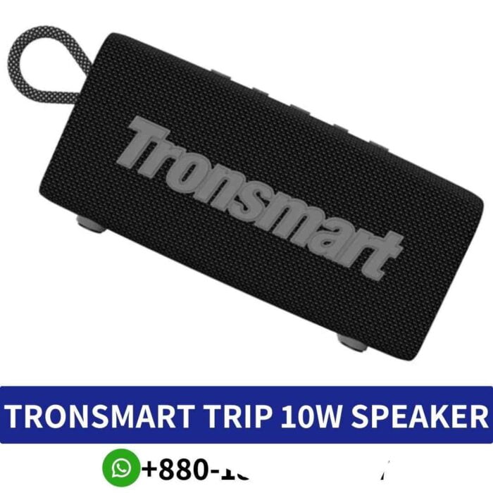 TRONSMART Trip 10w Bluetooth speaker with SoundPulse technology, waterproof design, 20-hour playtime, hands-free calling support. shop in bd''