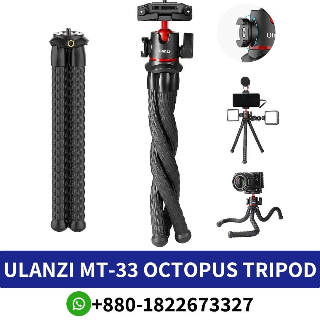 ULANZI MT-33 Octopus Tripod Price in Bangladesh-Octopus Tripod Price in BD-camera & mobile tripod shop in Bangladesh- camera stand