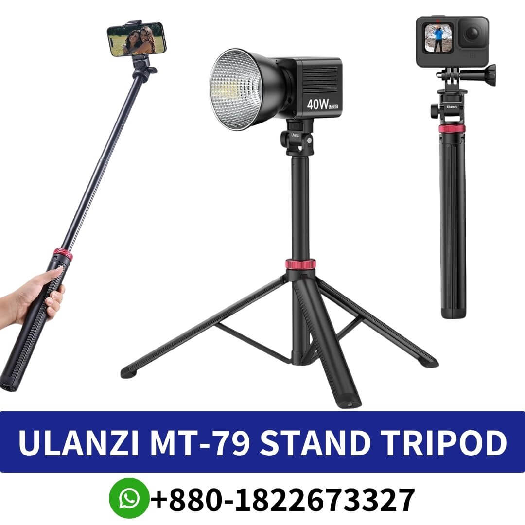 ULANZI MT-79 Light Stand Price in Bangladesh - Camera tripod light stand shop in Bangladesh - Protable Adjustable Light Stand Tripod in BD