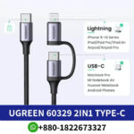 Ugreen 60329 2in1 Type-C To Lightning 100W 20W Cable For iPhone Laptop Macbook Price In Bangladesh, Ugreen 60329 2in1 Type-C To Lightning 100W 20W Price In BD, Ugreen 60329 2in1 Type-C To Lightning 100W 20W Cable, Ugreen 60329 2in1 Type-C, Ugreen 2in1 Type-C To Lightning 100W 20W Cable For iPhone ,