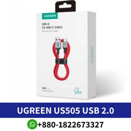 Ugreen US505 USB 2.0 to Type-C 6A Aluminum Alloy Cable (20527) Price In Bangladesh, Ugreen US505 USB 2.0 to Type-C 6A Aluminum Price In BD, Ugreen US505 USB 2.0 to Type-C 6A Aluminum Alloy Cable (20527) price in Bangladesh , UGREEN US505 USB 2.0 to Type-C 6A 1m Cable, UGREEN US505 USB 2.0 to Type-C 6A Aluminium Alloy Cable 1м Red (20527), UGREEN USB 2.0 to Type-C 6A Aluminum Alloy Cable 1M Very reliable US505,