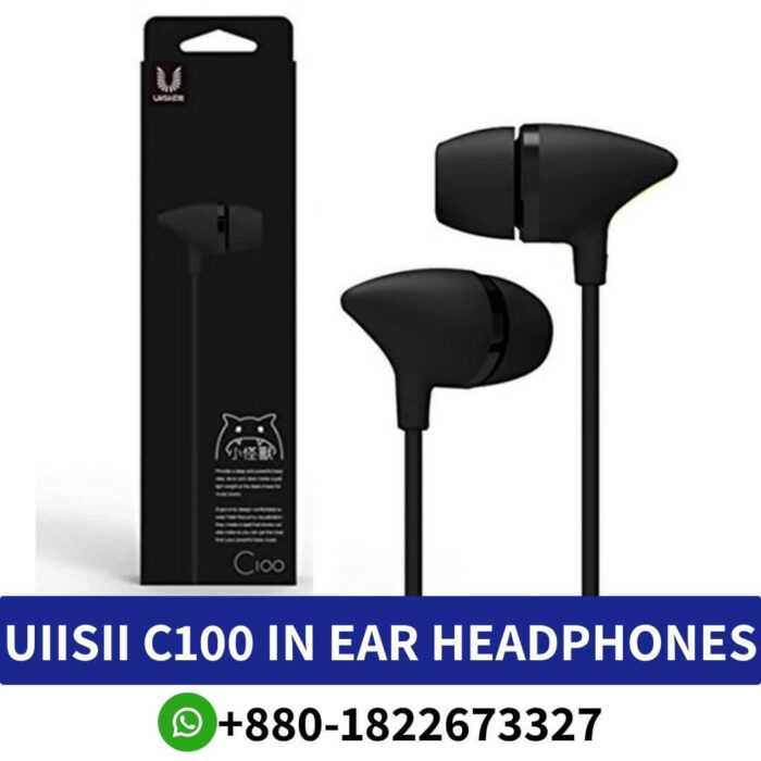 Uiisii C100_ In-Ear Headphones With Microphone, Balanced Sound, And Comfortable Fit.,Uiisii C100 In-Ear-Headphones Shop Near Me