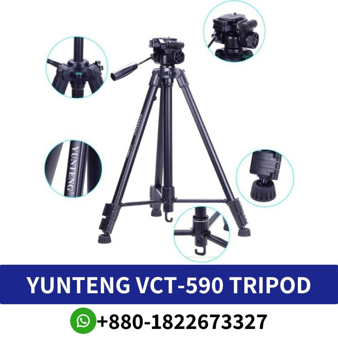 VCT-590 YUNTENG camera stand Price in Bangladesh-camera tripod price in bd-Canera tripod stand shop in bd -camera tripod shop near me