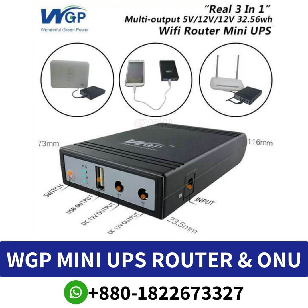 WGP Mini UPS Router & ONU Backup up to 8 Hours – 5V, 9V, 12V Output, wgp mini ups for router price in bangladesh, WGP Mini UPS BD- Router UPS Price in Bangladesh, WGP Mini DC UPS for wifi router + onu 8 Hours power backup (5v, 9v, 12 Output), WGP Router UPS BD 5V, 12V, 12V Price in Bangladesh, WGP Mini UPS For Router & ONU Price In Bangladesh, WGP Mini UPS Router & ONU Backup up to 8 Hours – 5V, 9V, 12V Output Price In Bangladesh,