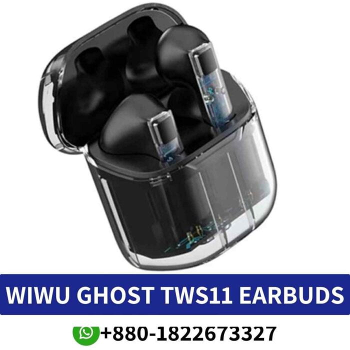 WIWU TWS11_ True wireless earbuds with long battery life, hands-free calls, and voice assistant support._TWS11 wireless earbuds shop near me