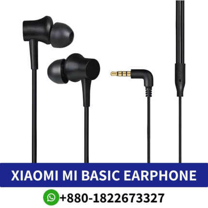 XIAOMI MI Earphone_ Dynamic sound, active noise cancellation, hands-free calling, sleek design._XIAOMI MI Earphone Shop in Bangladesh