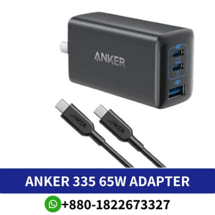 ANKER 335 65W Adapter with Type C to Type C Cable