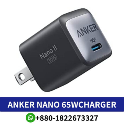 ANKER Nano II 65W GaN II PPS USB C Fast Charger Adapter