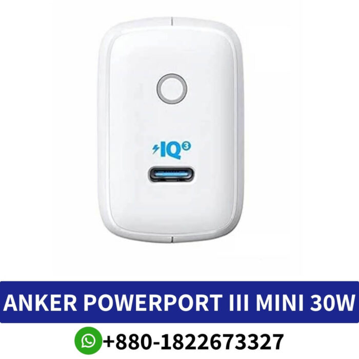 ANKER PowerPort III mini 30W IQ 3.0 USB-C Wall Charger A2615