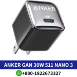 ANKER USB C GaN Charger 30W 511 Charger Nano 3