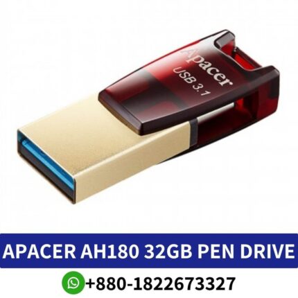 APACER AH180 32GB USB 3.1 Type-C OTG Pen Drive